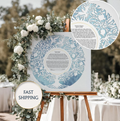 Botanical Watercolor Custom Ketubah Blue
